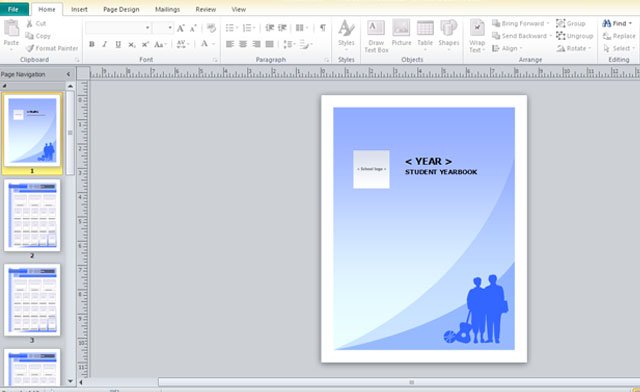free yearbook templates microsoft